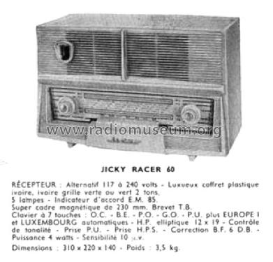 Jicky Racer 60; Arco Jicky, Le (ID = 1479810) Radio