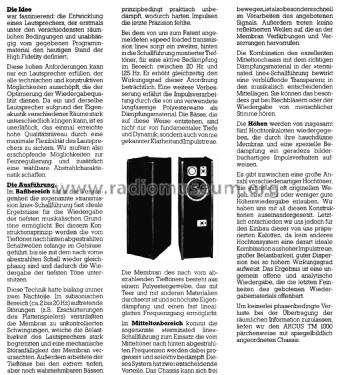 HiFi Lautsprecher-Box TM-1000; Arcus Elektroakustik (ID = 2397386) Speaker-P