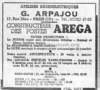 Standard ; Aréga, G. Arpajou; (ID = 2506438) Radio