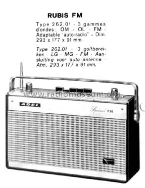 Rubis Special FM 262.01; Radio Arel A.R.E.L.; (ID = 1708195) Radio