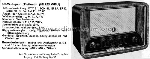 Tiefland 8813/55WKU; ARES; Arno Reimann- (ID = 1875829) Radio