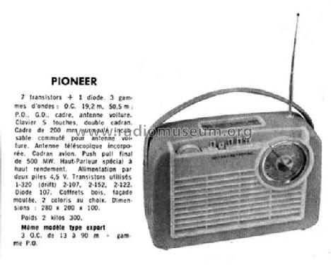 Pioneer ; Areso voir aussi Ast (ID = 1564210) Radio