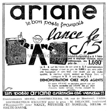 Midget S7; Ariane; Paris (ID = 2086253) Radio