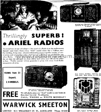 Ariel 6 Valve All-Wave ; Ariel brand, Abel / (ID = 2861116) Radio