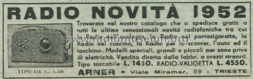 Radio Valigetta ; Arner; Trieste (ID = 3054118) Radio