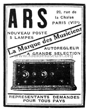 Autorégleur ; ARS A.R.S., Société (ID = 2486110) Radio