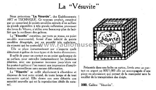 Vésuvite galène ; Art et Technique; (ID = 1860751) Radio part