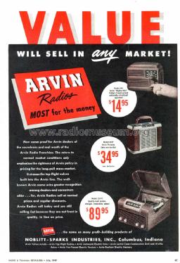 151TC Ch= RE-228-1; Arvin, brand of (ID = 1220908) Radio