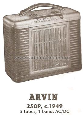 250-P Ch= RE-248; Arvin, brand of (ID = 1745241) Radio