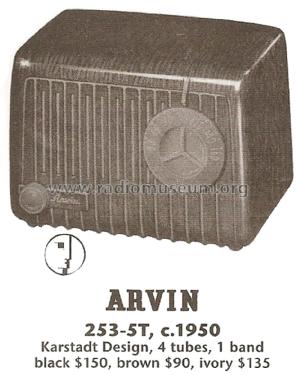 253T Ch= RE-252; Arvin, brand of (ID = 1745255) Radio