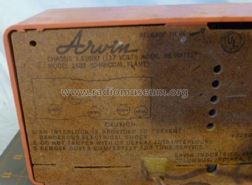 Arvin 2581 Ch= 1.43800; Arvin, brand of (ID = 1319139) Radio