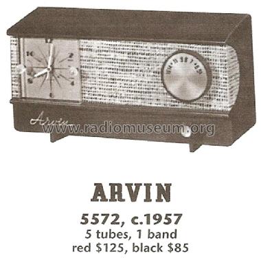 5572 Ch= RE391; Arvin, brand of (ID = 1745474) Radio