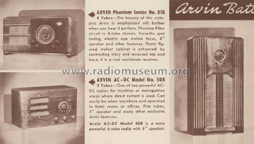 628B Farm Radio ; Arvin, brand of (ID = 1105541) Radio