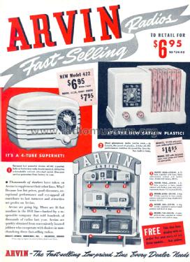 732 Ch RE80; Arvin, brand of (ID = 1035673) Radio