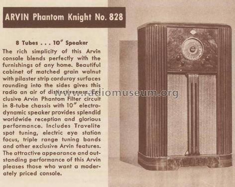 828 Phantom Knight ; Arvin, brand of (ID = 1105492) Radio