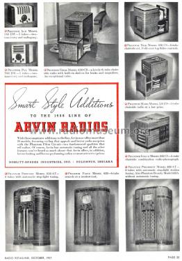 838CS Chairside ; Arvin, brand of (ID = 1025786) Radio