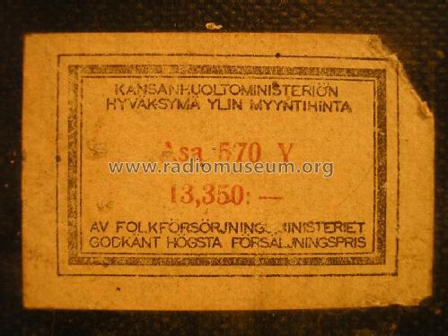 570Y; Asa Radio Oy; Turku (ID = 1320721) Radio