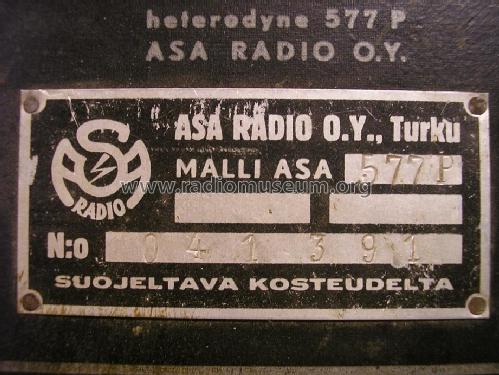 577P; Asa Radio Oy; Turku (ID = 1291888) Radio