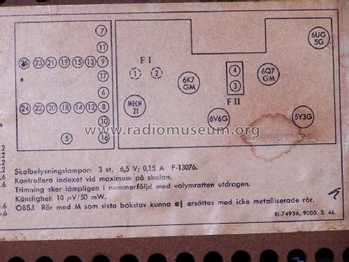 V166; ASEA, Stockholm (ID = 1321500) Radio