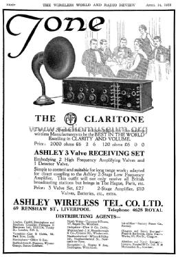 Claritone Loud Speaker ; Ashley Wireless (ID = 1072528) Parleur