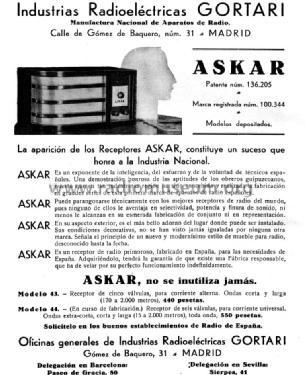 43; Askar, Ascar; Irún (ID = 774784) Radio