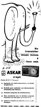 Personal AE-3111-T; Askar, Ascar; Irún (ID = 2444039) Radio