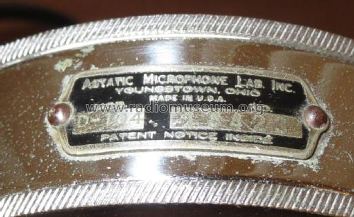 Crystal Microphone D-104; Astatic Corp.; (ID = 2402133) Micrófono/PU