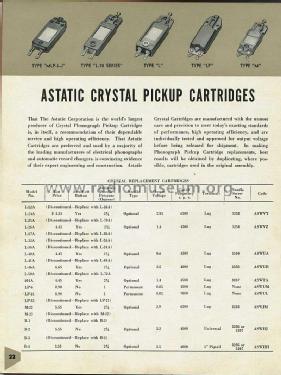 Crystal Phono Cartridge L-26A; Astatic Corp.; (ID = 2687020) Mikrofon/TA