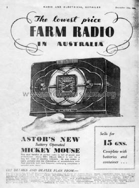 Mickey Mouse EG; Astor brand, Radio (ID = 2011164) Radio