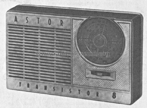 Transistor 8 P21S; Astor brand, Radio (ID = 1081111) Radio