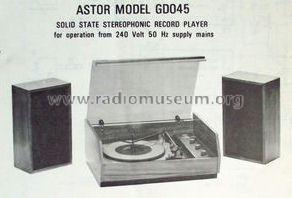 Solid State Stereophonic Record Player GD045; Astor brand, Radio (ID = 1433599) R-Player