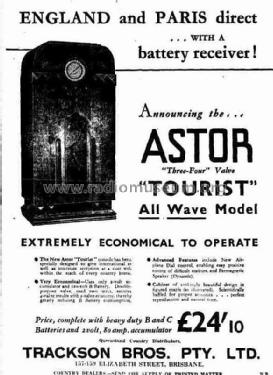 Tourist G; Astor brand, Radio (ID = 1924702) Radio