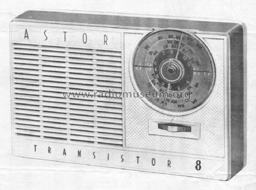 Transistor 8 P12L; Astor brand, Radio (ID = 1248016) Radio