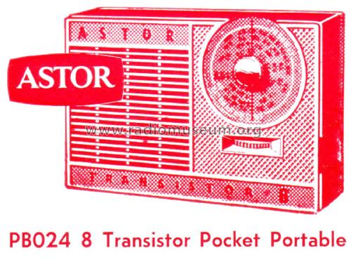 Transistor 8 PB024; Astor brand, Radio (ID = 2259056) Radio