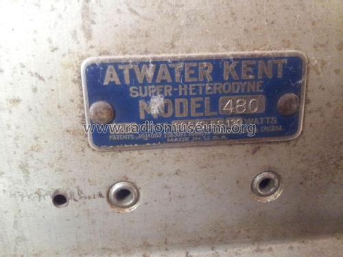 480 ; Atwater Kent Mfg. Co (ID = 1918525) Radio