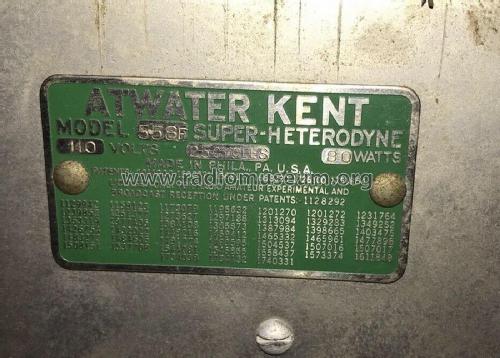 558F ; Atwater Kent Mfg. Co (ID = 2553140) Radio