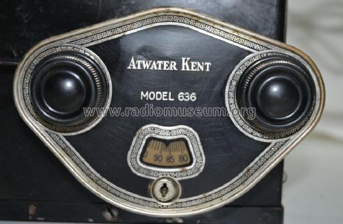 636 ; Atwater Kent Mfg. Co (ID = 3041620) Car Radio