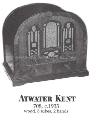 708 ; Atwater Kent Mfg. Co (ID = 1394990) Radio