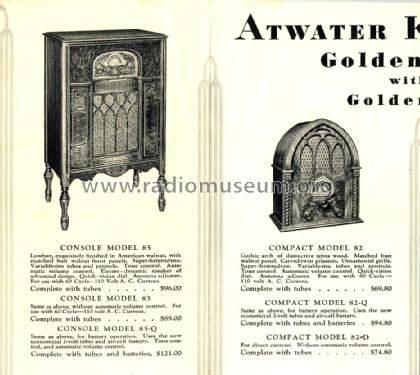 82 ; Atwater Kent Mfg. Co (ID = 1381722) Radio