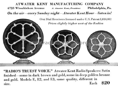 E2 9790; Atwater Kent Mfg. Co (ID = 1337750) Parlante
