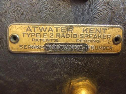 E2 9790; Atwater Kent Mfg. Co (ID = 1818199) Parlante