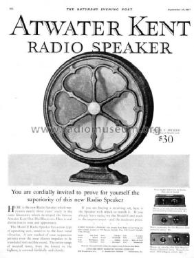 E ; Atwater Kent Mfg. Co (ID = 259728) Speaker-P