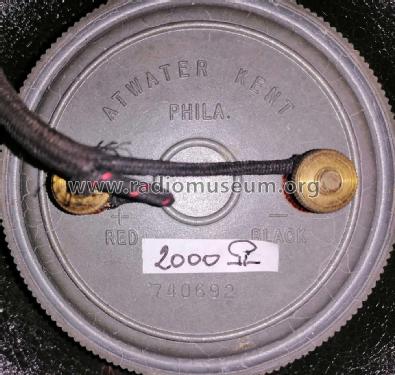 H ; Atwater Kent Mfg. Co (ID = 3093589) Speaker-P