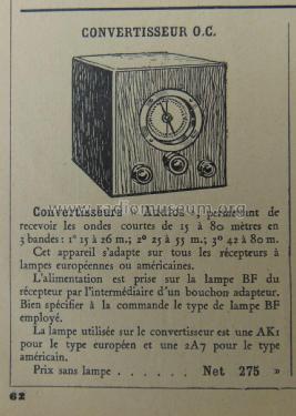 Convertisseur OC ; Au Pigeon Voyageur, (ID = 2158935) Converter