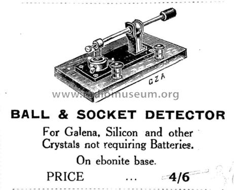 Ball & Socket Detector ; Auckland, G. Z. & (ID = 1536127) Radio part