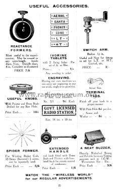 January 1923 G-Z Auckland & Sons Wireless Catalog ; Auckland, G. Z. & (ID = 1536176) Paper