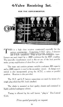 January 1923 G-Z Auckland & Sons Wireless Catalog ; Auckland, G. Z. & (ID = 1536186) Paper