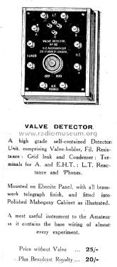 Valve Detector ; Auckland, G. Z. & (ID = 1536028) mod-pre26