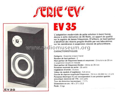 2-Way Speaker System EV 35; Audax; Montreuil (ID = 1881911) Lautspr.-K