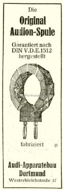 Audion Steckspule ; Audi-Apparatebau; (ID = 1516944) Radio part